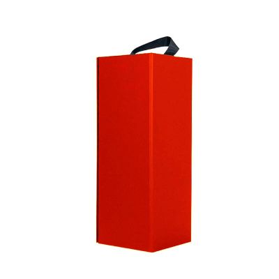 Cutie Cadou Lux - Pentru Sticlă Băutură, 35x12x12 cm, Roșie