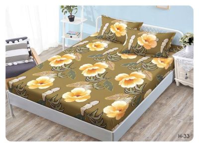 Set husa pentru pat 160*200 cm confectionata din bumbac finet cu imprimeu + 2 fete de perna HP160-33