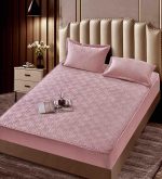 Husă Pat tip Topper cu elastic + 2 fețe de pernă 160x200 cm JOJTC16005 - imagine 2