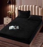 Husă Pat tip Topper cu elastic + 2 fețe de pernă 160x200 cm JOJTC16008 - imagine 2