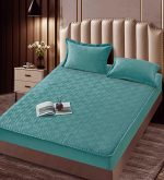 Husă Pat tip Topper cu elastic + 2 fețe de pernă 160x200 cm JOJTC16010 - imagine 2