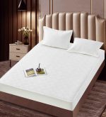 Husă Pat tip Topper cu elastic + 2 fețe de pernă 160x200 cm JOJTC16012 - imagine 2