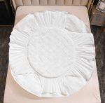 Husă Pat tip Topper cu elastic + 2 fețe de pernă 160x200 cm JOJTC16012 - imagine 3