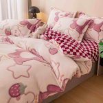 Set lenjerie cocolino pufoasa, cu elastic, pat 2 persoane, 4 piese - imagine 2