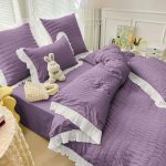 Lenjerie Creponată , Pat Dublu , 6 Piese JOLFCRP07 - imagine 2