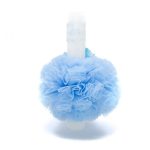 Lumanare botez cu tulle si panglica bleu - Ingeras- 35x5 cm - imagine 2