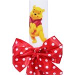 Lumanare botez cu imprimeu Winnie-The-Pooh, funda si panglica rosie cu buline - 30x5 cm - imagine 2