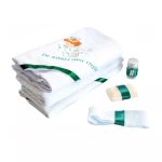 Trusou Botez, 6 Piese cu Text Imprimat Azi m-am crestinat, Verde, Inger - imagine 2