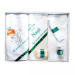 Trusou Botez, 6 Piese cu Text Imprimat Azi m-am crestinat, Verde, Inger