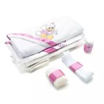 Trusou Botez, 6 Piese cu Text Imprimat, Daisy Duck,  Fucsia - imagine 2