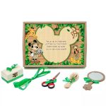 Tavita mot cu 6 piese verzi cu fundite verzi cu buline - Mickey Explorator 35x20 cm TMB29