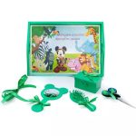 Tavita mot cu 6 piese verzi cu fundite verzi cu buline - Zoo Mickey 35x20 cm  TMB31