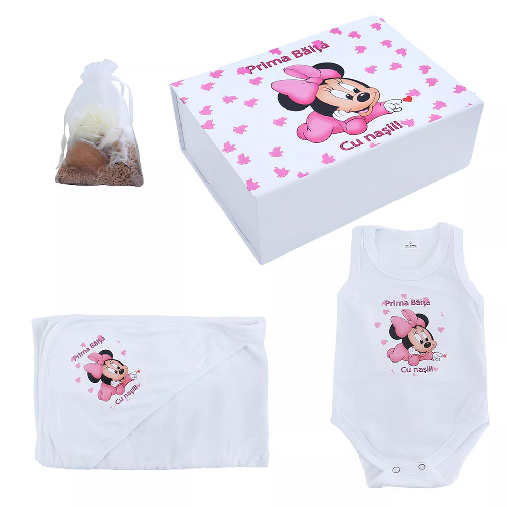 TPB20 Trusou Prima Baita, Personalizat cu Mesaj - Prima baita cu nasii, Baby Minnie TPB20 - imagine 1