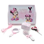 Tavita turta cu 6 piese si fundite cu buline, Roz -  Minnie Mouse 35x20 cm TTF05