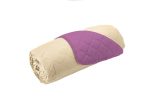 Husa matlasata cu doua fete Alcam pentru canapea 3 locuri Purple/ Vanila - imagine 5