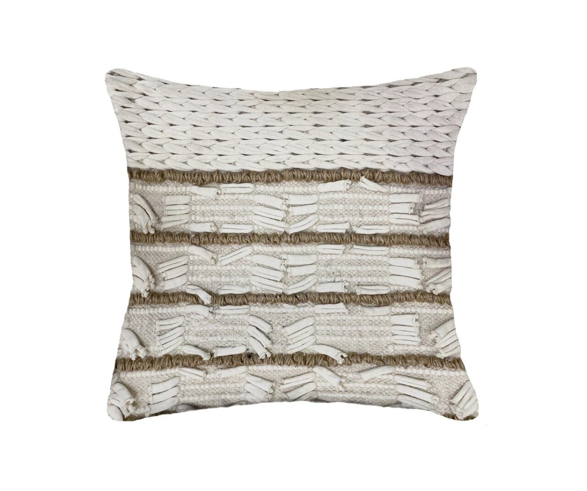 Perna decorativa Sand Bedora, 45x45 cm, cusatura manuala, bumbac si alte fibre - imagine 7