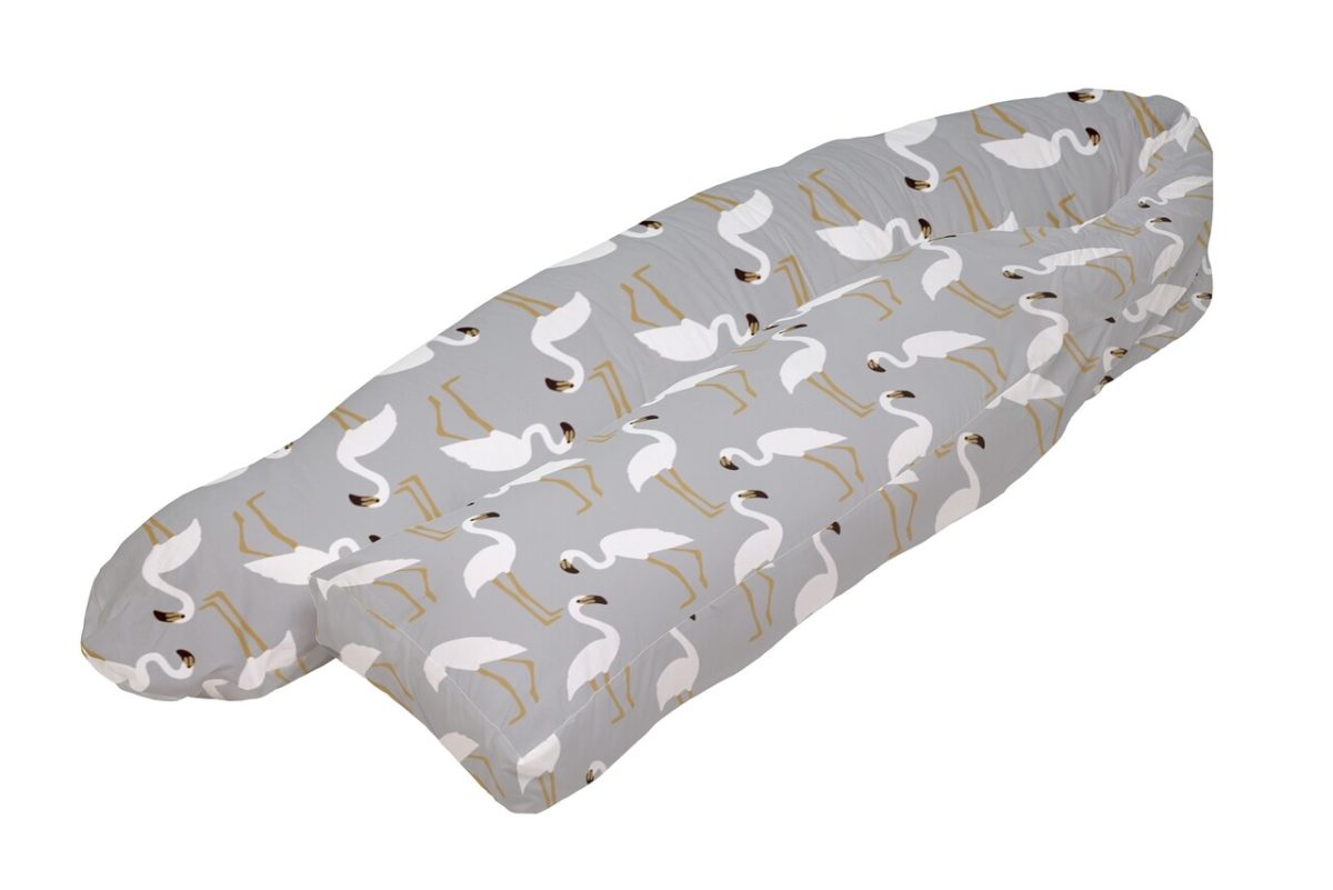 Perna pentru gravide si alaptat, Flamingo Grey - imagine 2