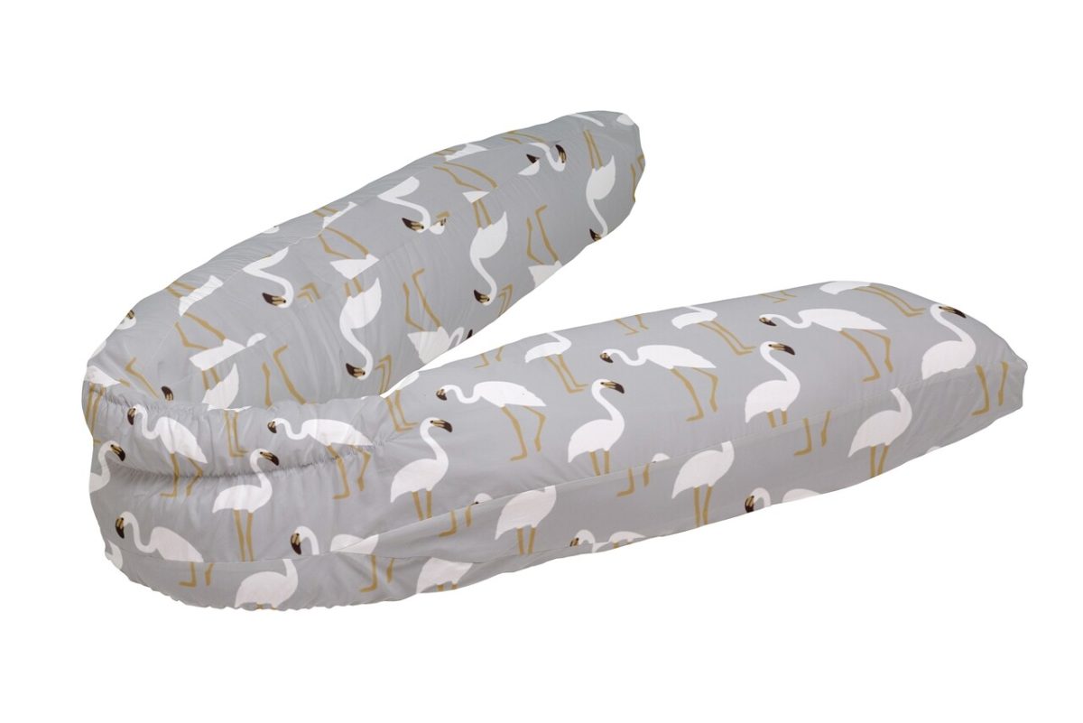 Perna pentru gravide si alaptat, Flamingo Grey - imagine 4