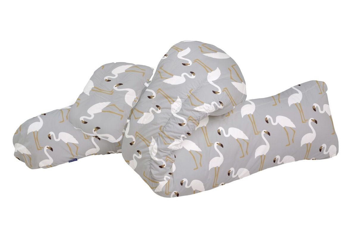 Perna pentru gravide si alaptat, Flamingo Grey - imagine 5