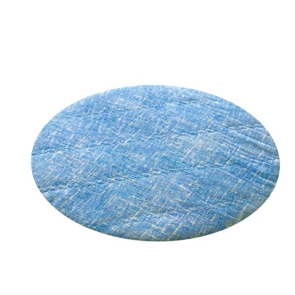 Perna scaun matlasata, Alcam, Blue Jeans, Ø36 cm