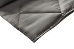 Pilota Alcam Damasc Grey 180x200 cm, umplutura cu bambus, 300 g/mp - imagine 3