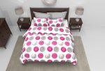 Pilota Alcam Sweet Dots microfibra matlasata, 180x200 cm, 250g/mp - imagine 2