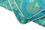 Pilota Blue Mandala, microfibra matlasata, 180x200 cm, 250g/mp - imagine 3