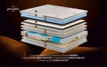 Saltea Feeling Luxury Brown 160x200 cm, H 30 cm, Multipocket, Latex - imagine 3