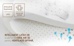 Saltea Feeling Luxury Brown 160x200 cm, H 30 cm, Multipocket, Latex - imagine 5