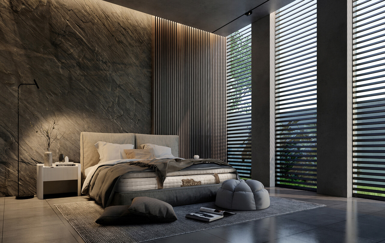l-saltea-feeling-luxury-brown-160x200-cm Saltea Feeling Luxury Brown 160x200 cm, H 30 cm, Multipocket, Latex - imagine 1