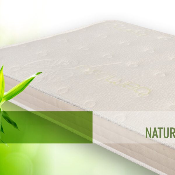 Saltea Green Future NATURE KIDS, 60x120 cm, H 10 cm, husa cu fibre de bambus si structura cu spuma latex