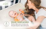 Saltea Green Future NATURE KIDS, 60x120 cm, H 10 cm, husa cu fibre de bambus si structura cu spuma latex - imagine 9