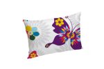 Set Alcam 2 perne microfibra 50x70 cm si pilota matlasata 180x200 cm, Papillons - imagine 3