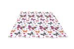 Set Alcam 2 perne microfibra 50x70 cm si pilota matlasata 180x200 cm, Papillons - imagine 5