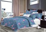 Set Alcam 2 perne microfibra 50x70 cm si pilota matlasata 180x200 cm, Pink Flamingo - imagine 4