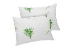 Set Aloe Vera Essence, 2 perne microfibra 50x70 cm si pilota matlasata 350g/mp, 200x220 cm - imagine 4