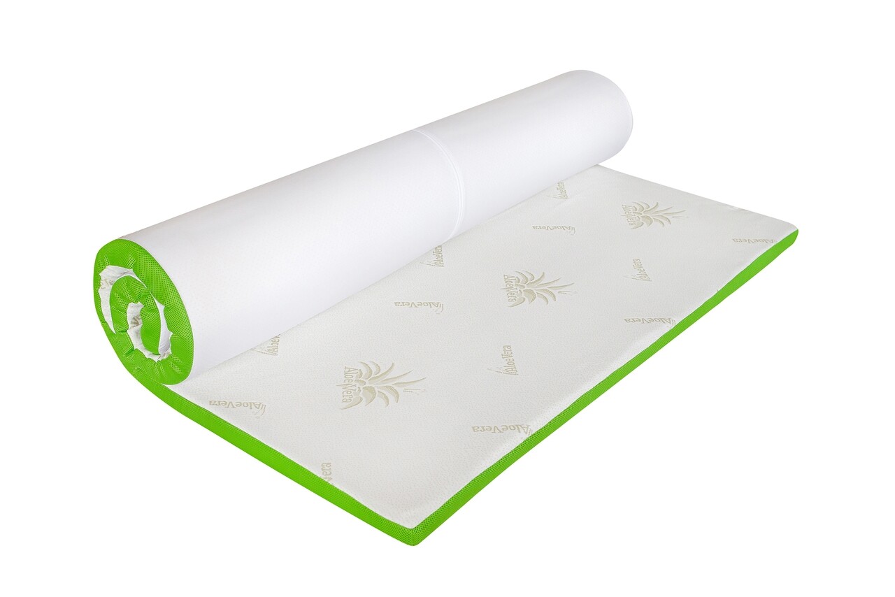 l-topper-saltea-aloe-vera-32-memory-cool-gel-140x200-cm Topper saltea Aloe Vera 3+2 Memory Cool Gel, 140x200 cm, H 5 cm - imagine 1