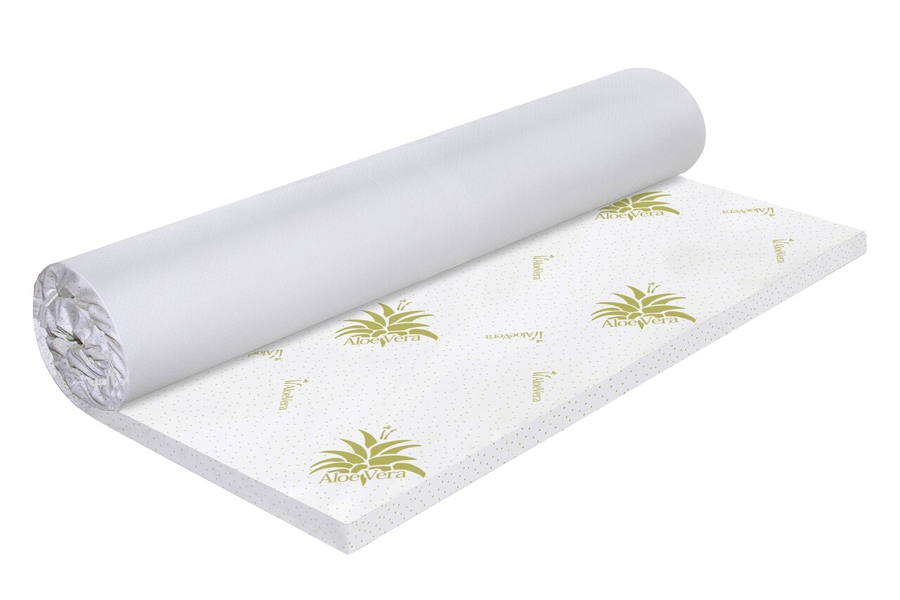 l-topper-saltea-green-future-aloe-vera-free-air-memory-120x190-cm Topper saltea Green Future Aloe Vera Free Air Memory 120x190 cm, H 3 cm - imagine 1