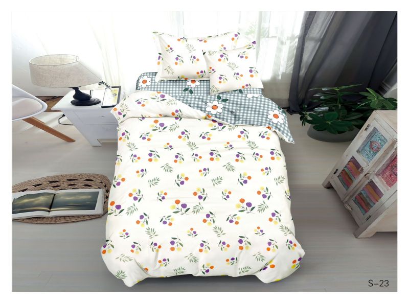 product_4009 Lenjerie de pat 1 persoana , Material Textil tip Finet, 4 piese, LF-S23 - imagine 1