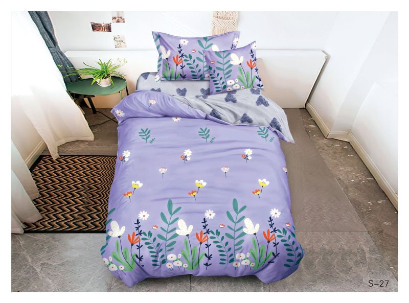 product_4013 Lenjerie de pat 1 persoana , Material Textil tip Finet, 4 piese, LF-S27 - imagine 1
