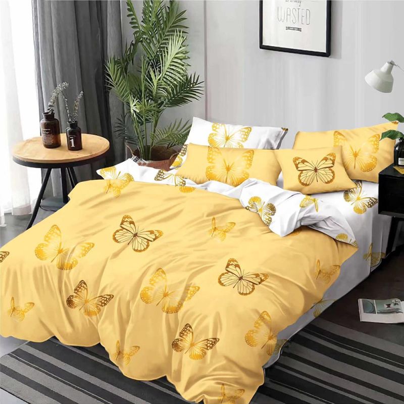 product_7063 Lenjerie de pat pentru pat dublu - material textil tip finet , 6 piese LF7-20208 - imagine 1