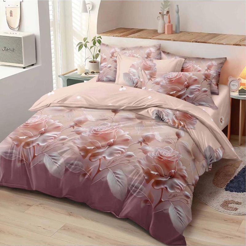product_7068 Lenjerie de pat pentru pat dublu - material textil tip finet , 6 piese LF7-20213 - imagine 1