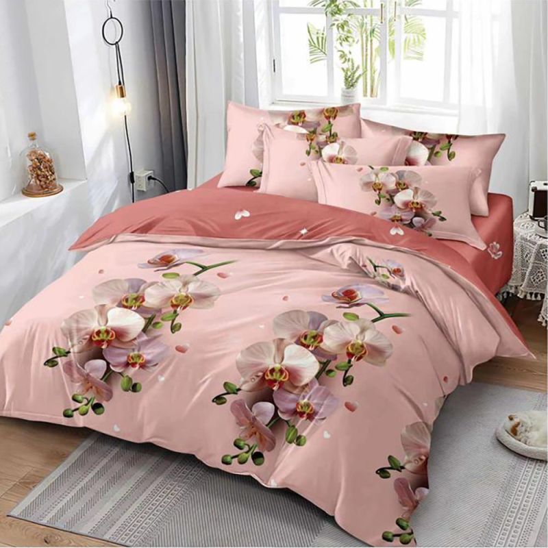 product_7076 Lenjerie de pat pentru pat dublu - material textil tip finet , 6 piese LF7-20221 - imagine 1