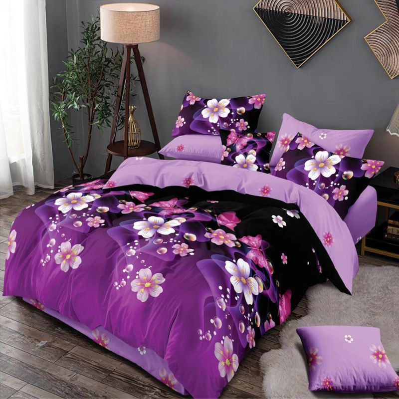 product_7261 Lenjerie de pat pentru pat dublu - material textil tip finet , 6 piese LF7-20384 - imagine 1