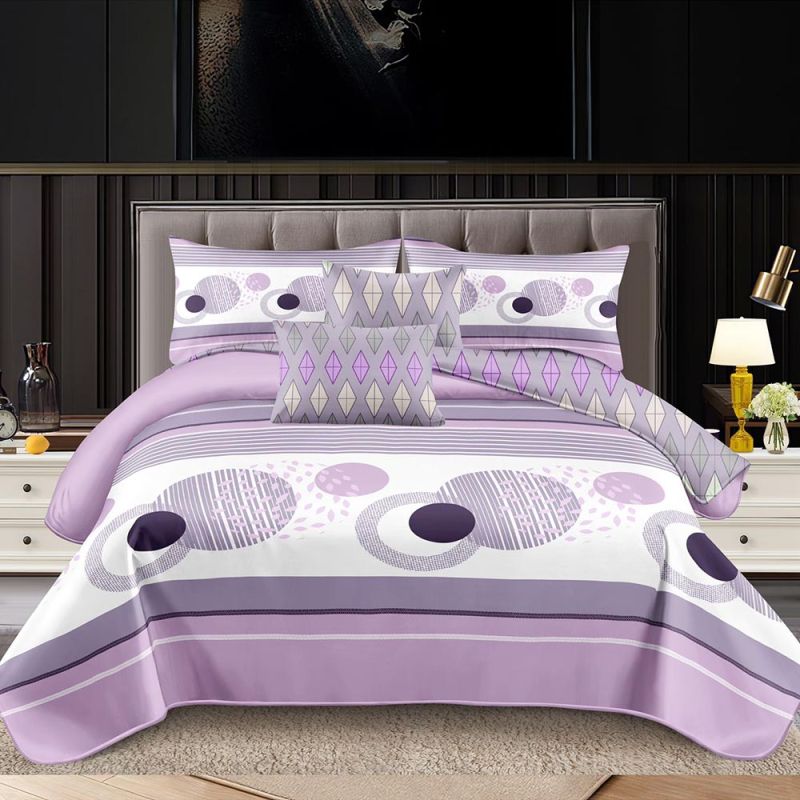 product_7266 Lenjerie de pat pentru pat dublu - material textil tip finet , 6 piese LF7-20560 - imagine 1