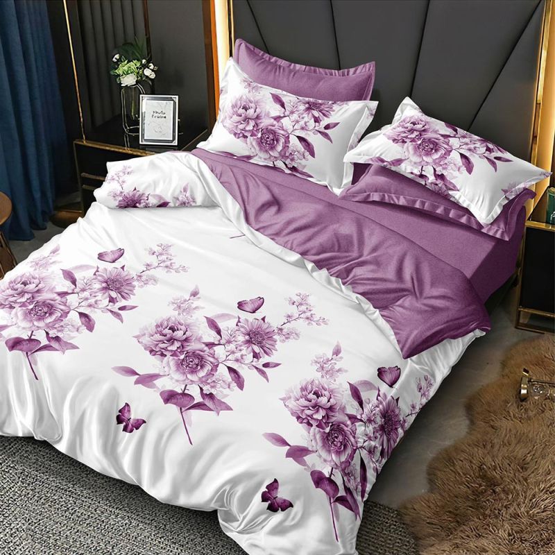 product_7292 Lenjerie de pat pentru pat dublu - material textil tip finet , 6 piese LF7-21035 - imagine 1
